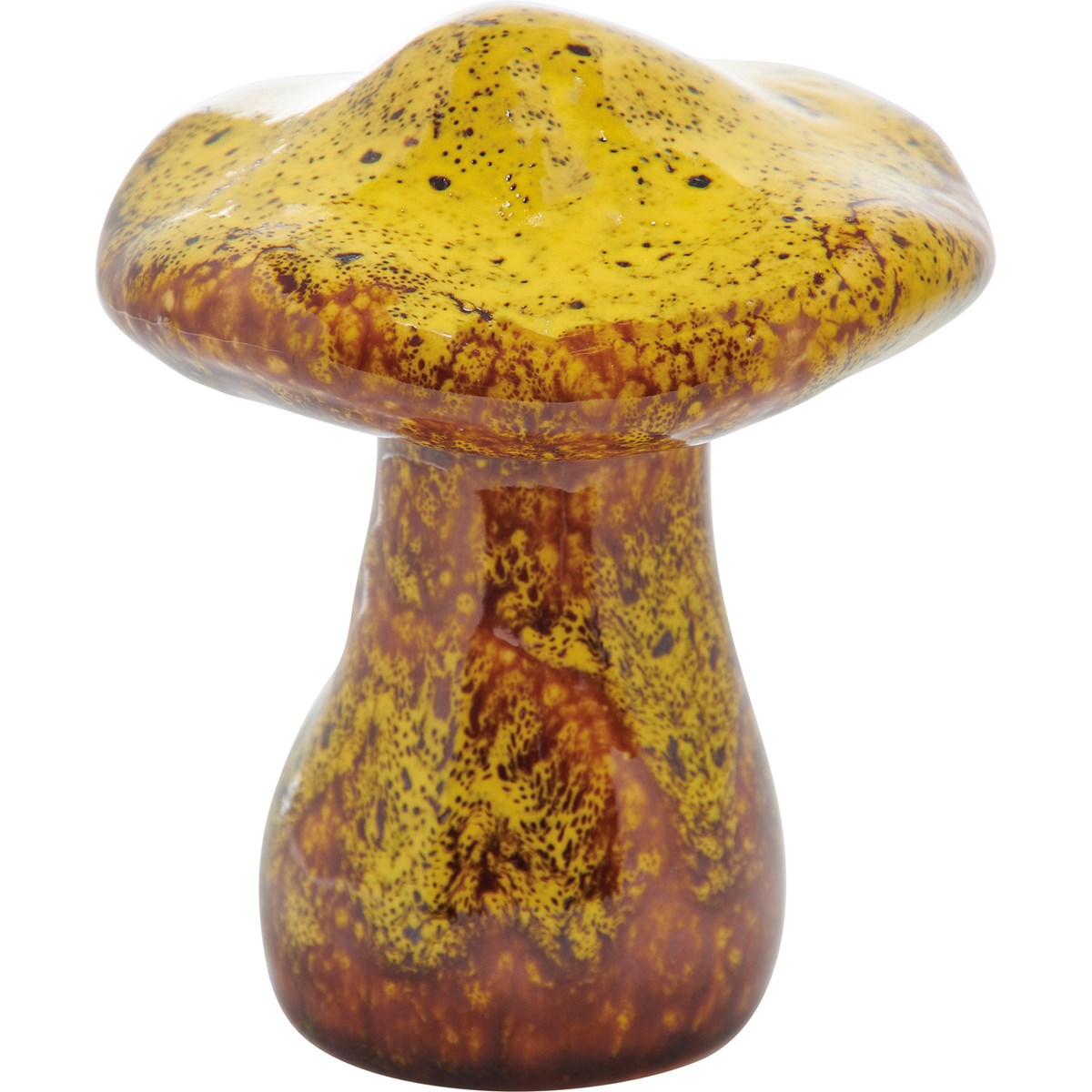 medium yellow mushroom on a white background.