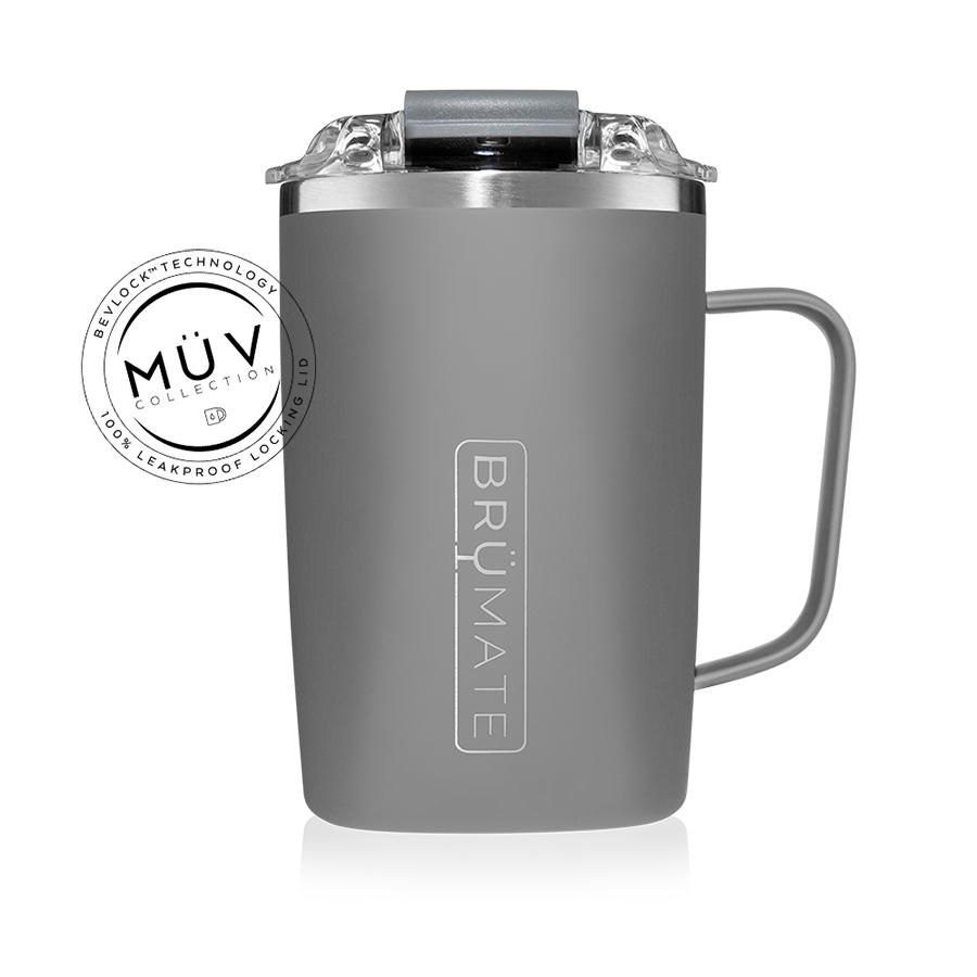 matte gray toddy on a white background