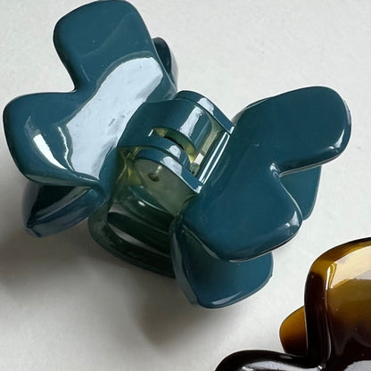 close-up of butterfly clips.