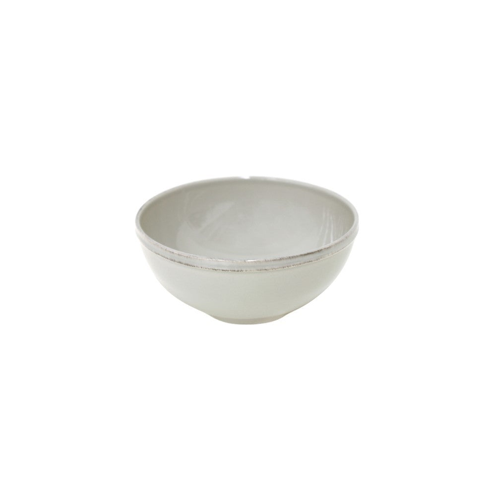 angled view of grey bowl.