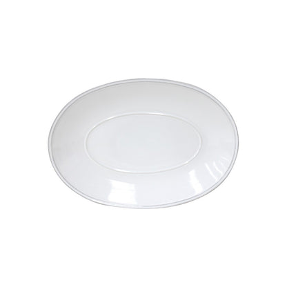Costa Nova - Friso Medium Oval Platter, White