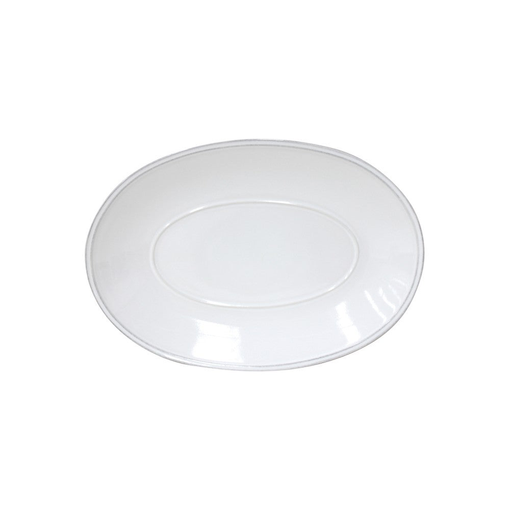 Costa Nova - Friso Medium Oval Platter, White