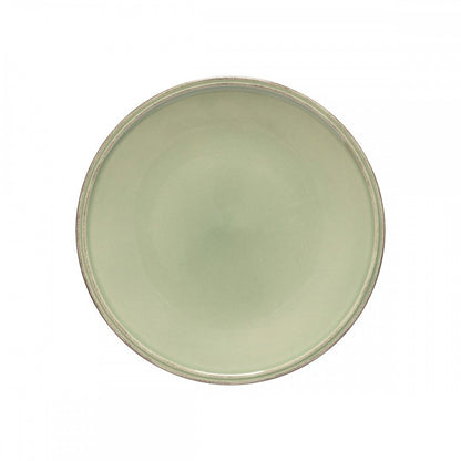 top view of sage dinner plate.