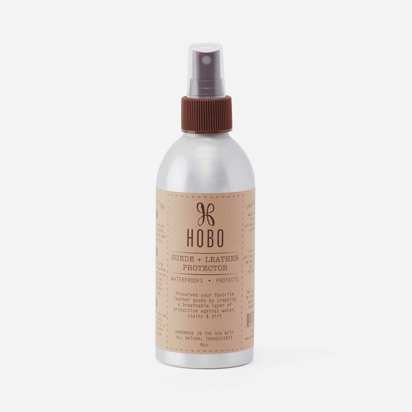 suede and leather protector spray bottle on a white background