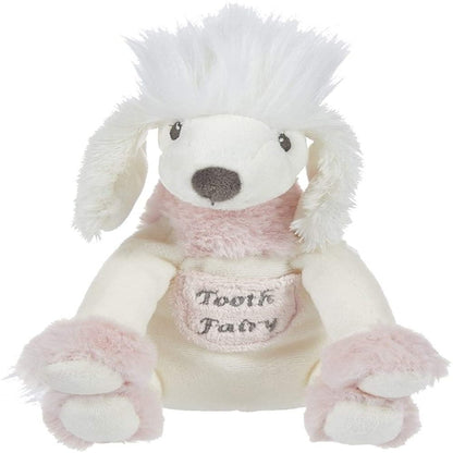 misty the poodle tooth fairy plush animal on a white background