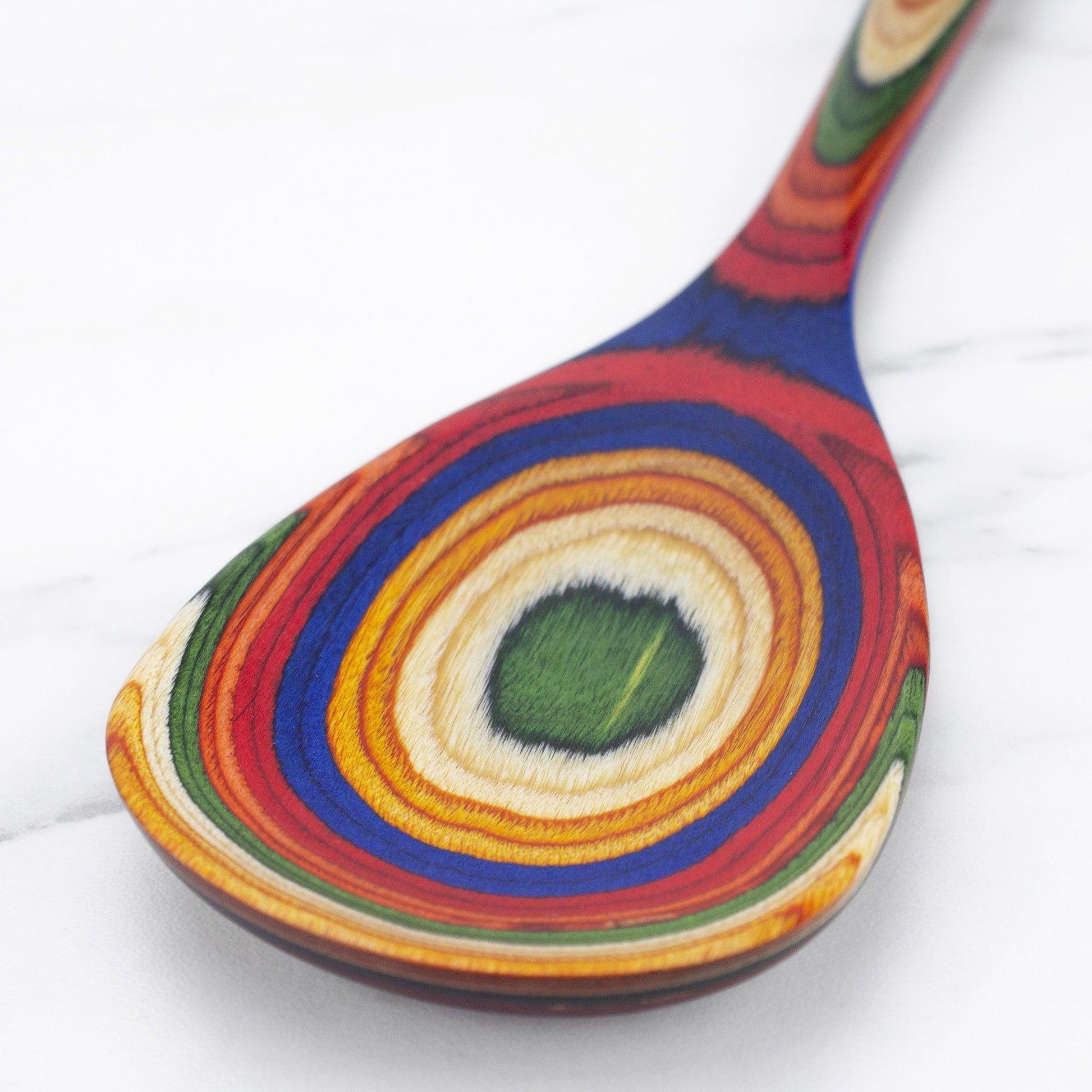 close-up of spatula on white background.