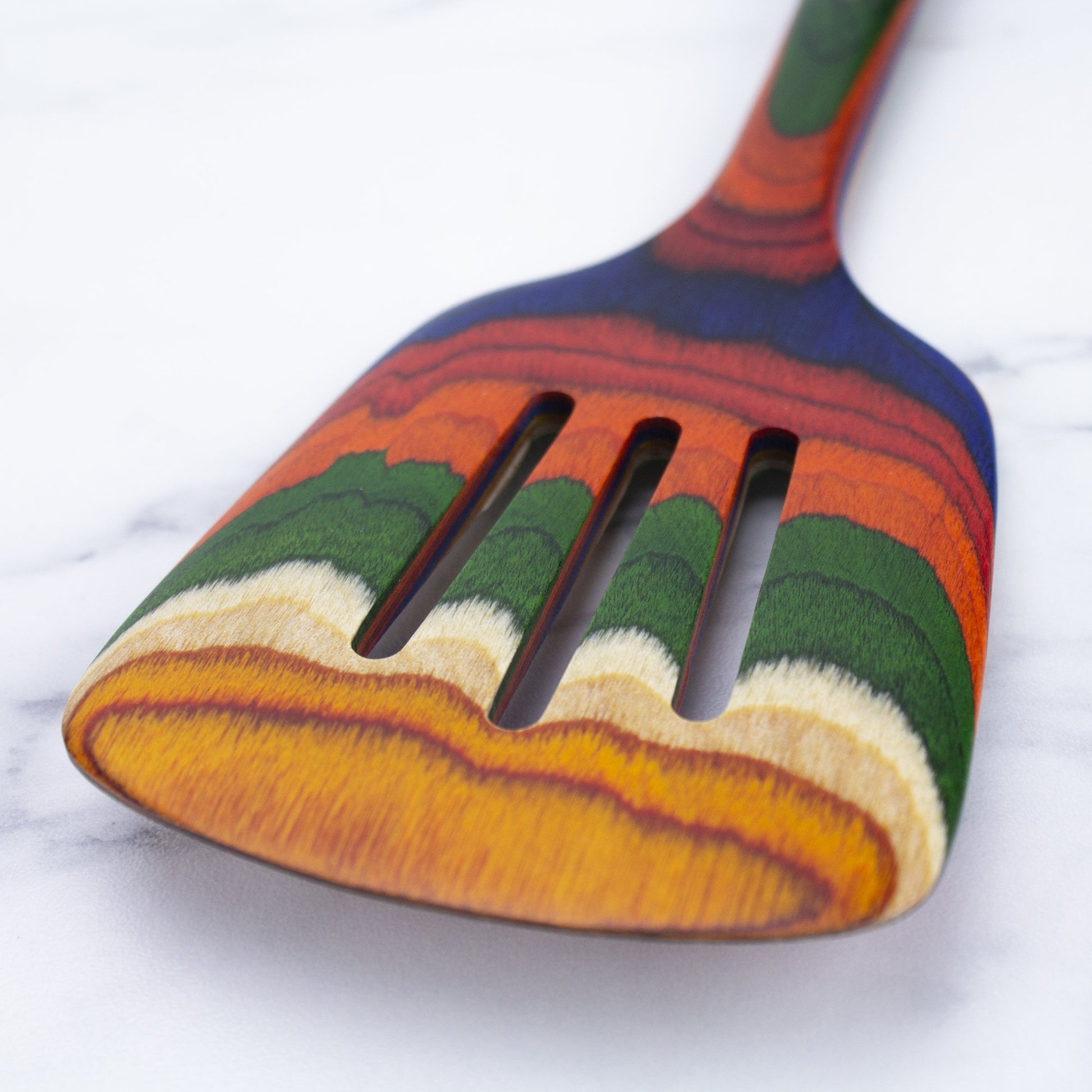 close-up view of spatula.