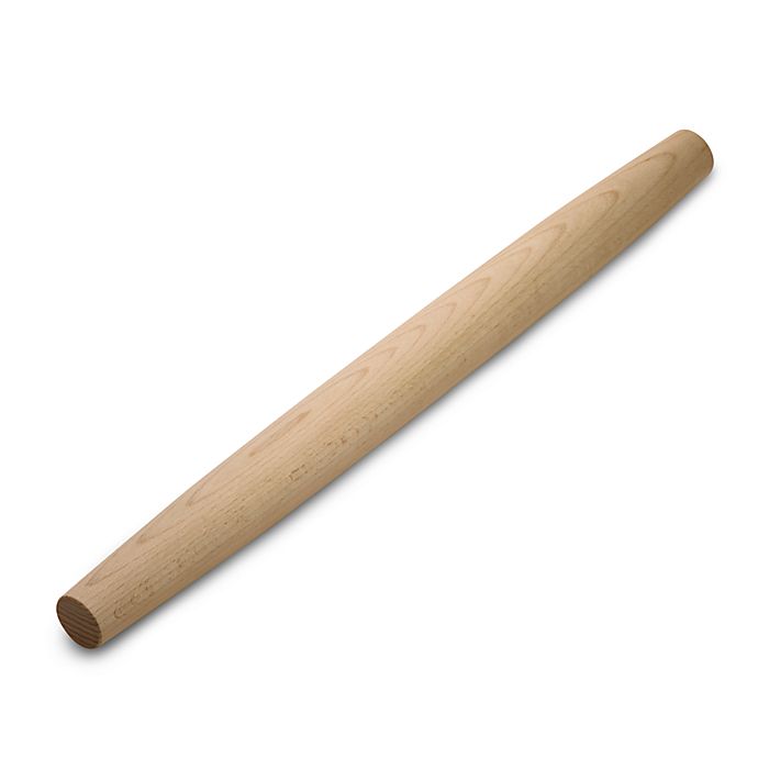 the french  rolling pin on a white background
