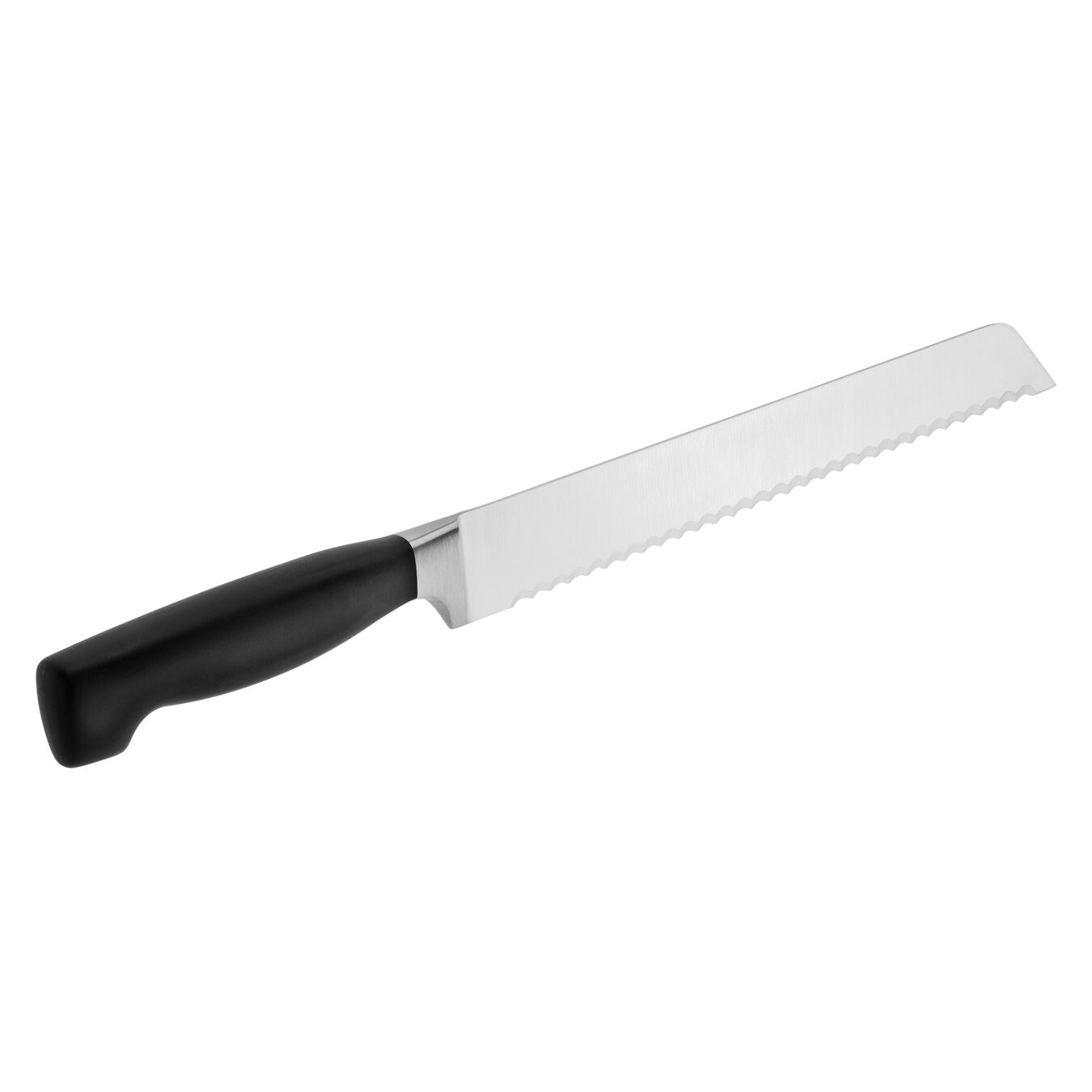 reverse side of knife on white background