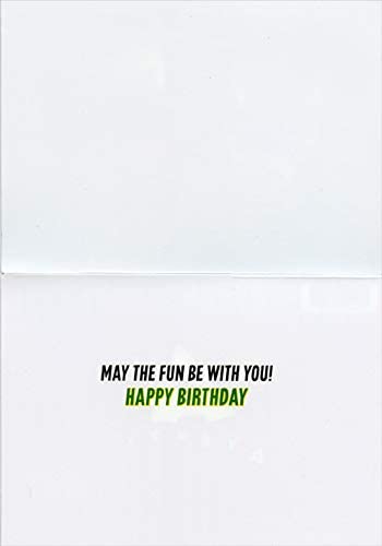 inside view of card is white with black and green text listed in the description
