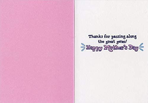 inside view of card is purple on one side and white on the other with text listed in the description