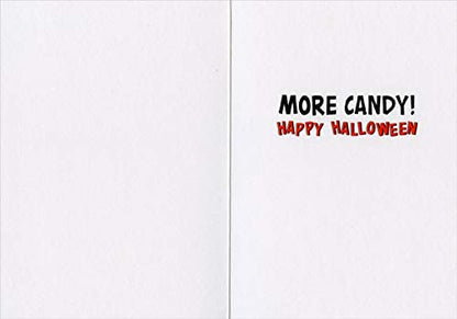 inside of card is white with black and orange inside text