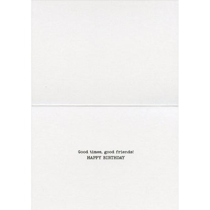 inside of card is white with black inside text