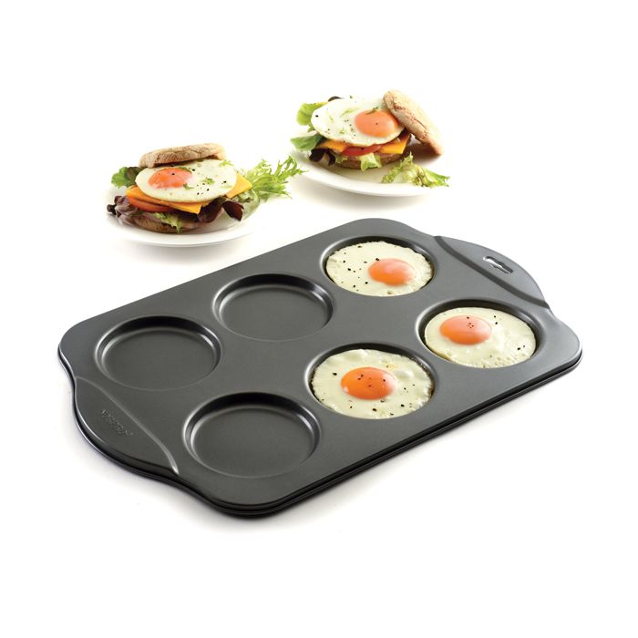crown pan with eggs baked in it.