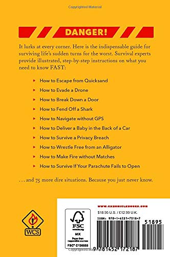 yellow back cover of book with text of more dire situations 