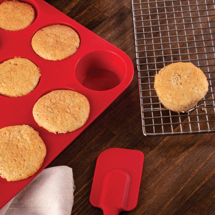 Mrs. Anderson Silicone 6-Cup Muffin Top Pan