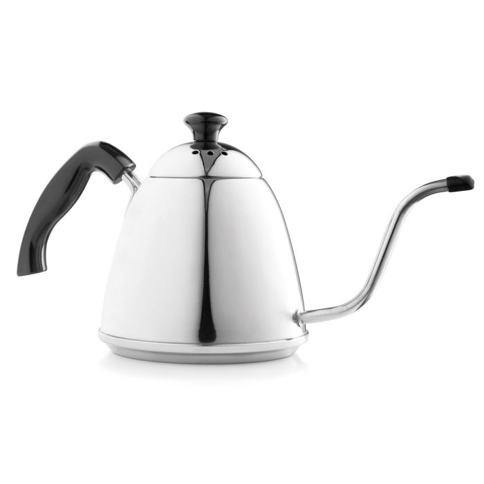 the pour over gooseneck kettle on a white background