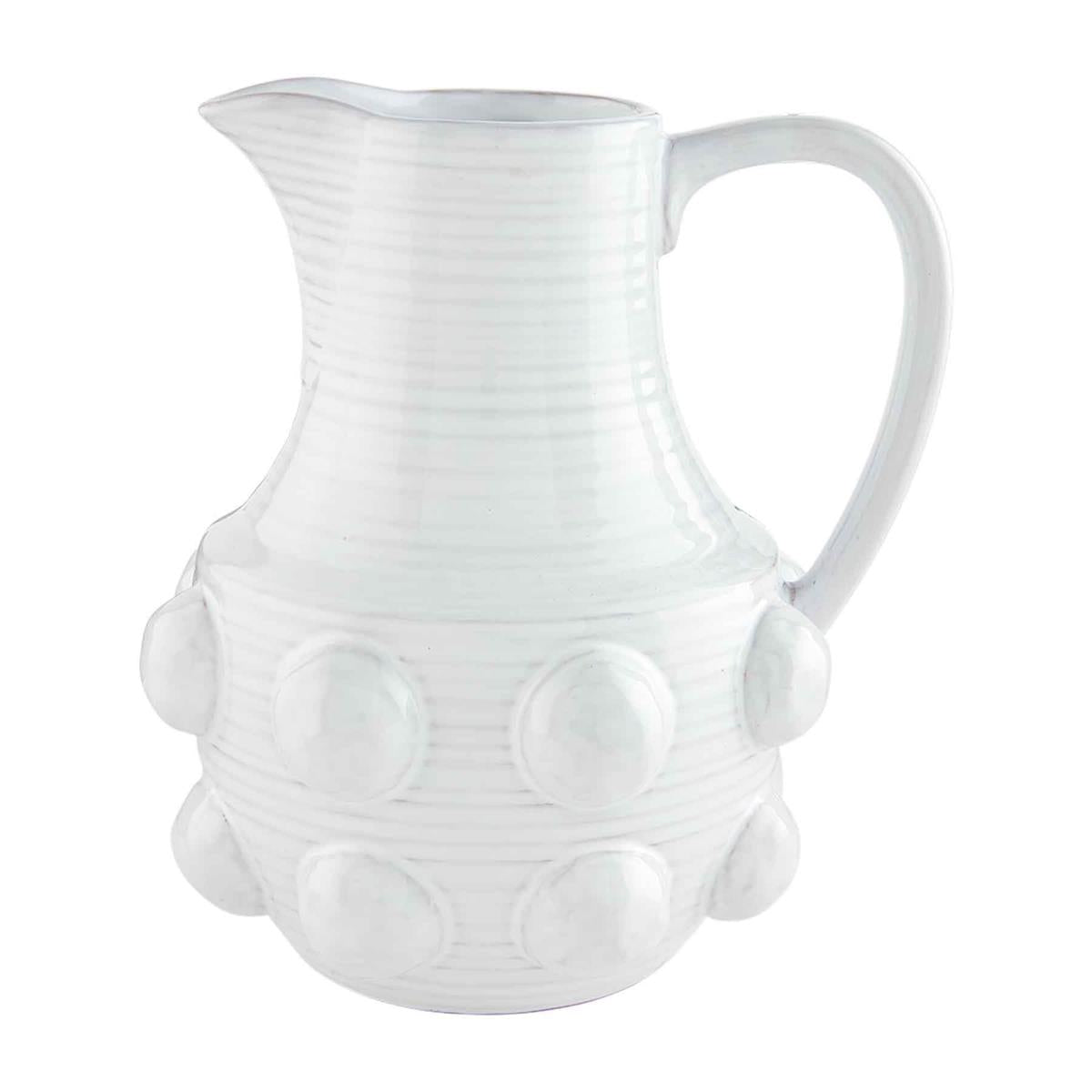 raised dot pitcher on a white background