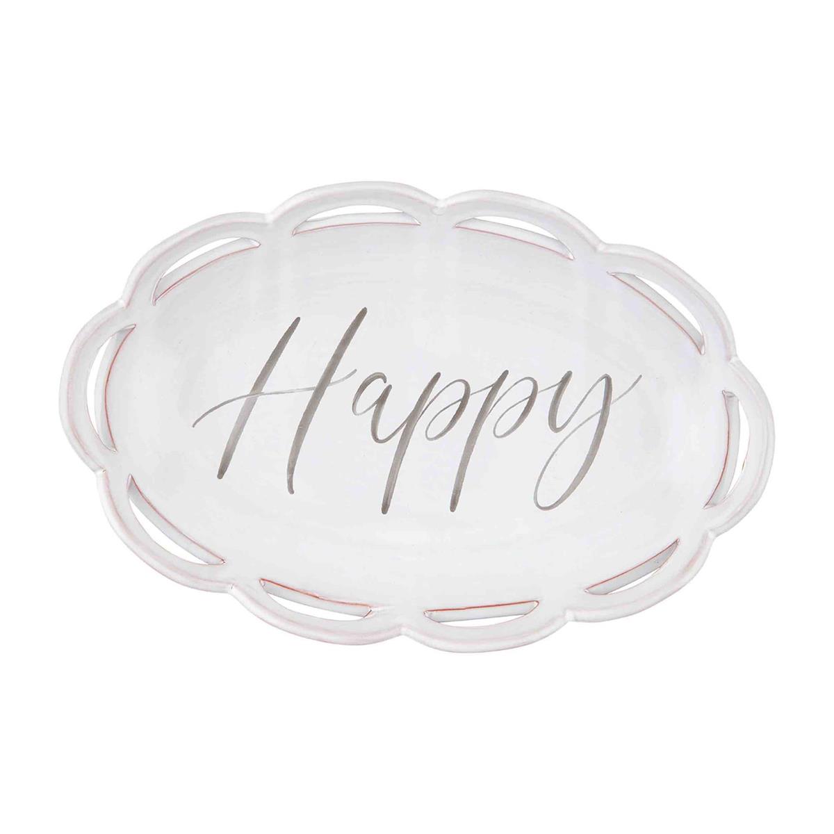 scalloped happy bowl displayed on a white background