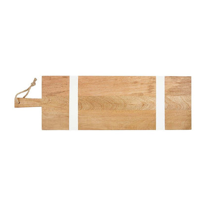 long wood and white wooden board on a white background