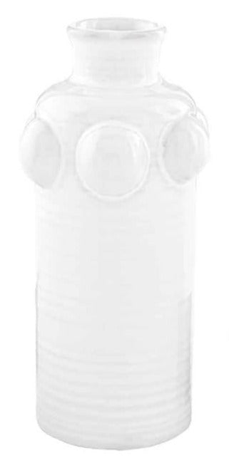 medium raised dot bud vase on a white background