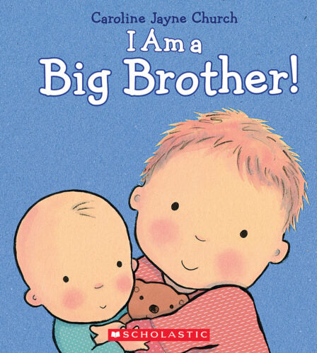 cover of book has child holding baby, title, and authors name