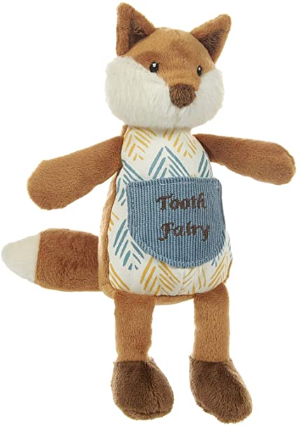 phil the fox tooth fairy plush animal on a white background
