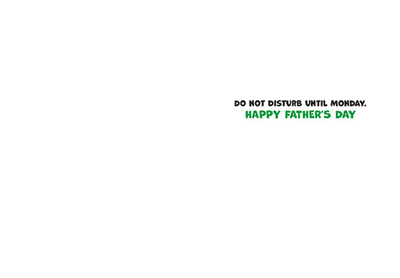 inside view of card is white with black and green text listed in the description