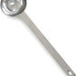 stainless steel scoop with long handle.