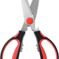 an open view of the kitchen shears on a white background