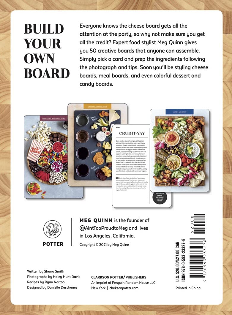 Cheese Board Deck, Charcuterie Board Book