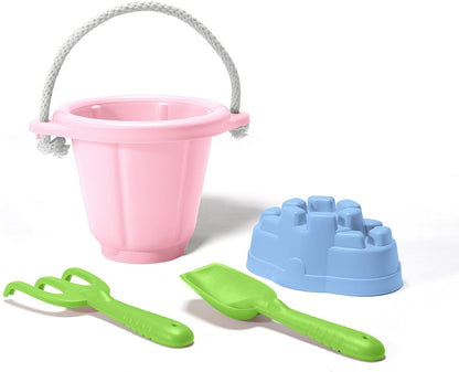 the pink sand play set displayed on a white background