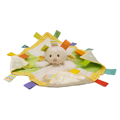 taggies sherbet lamb character blanket displayed flat on a white background