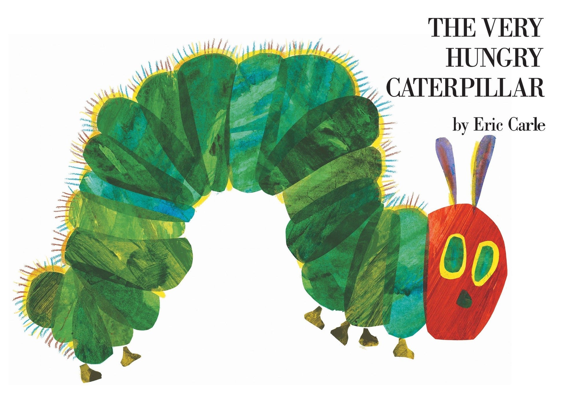 cover of book has a green caterpillar, title, and authors name
