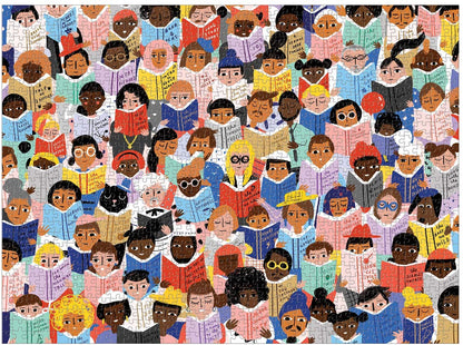 completed book club puzzle