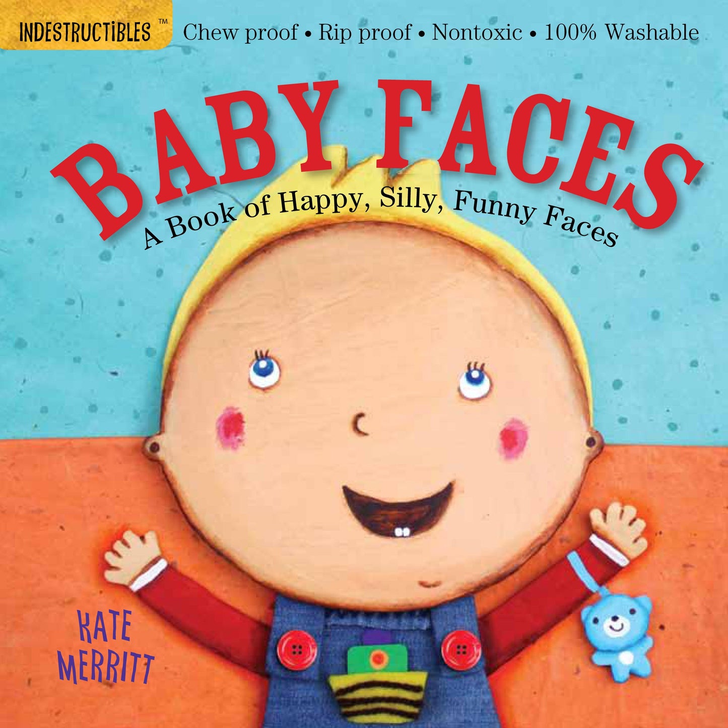 front cover of book with illustration of a baby smiling, title, and author's name