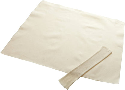 the pastry cloth and rolling pin cover displayed on a white background