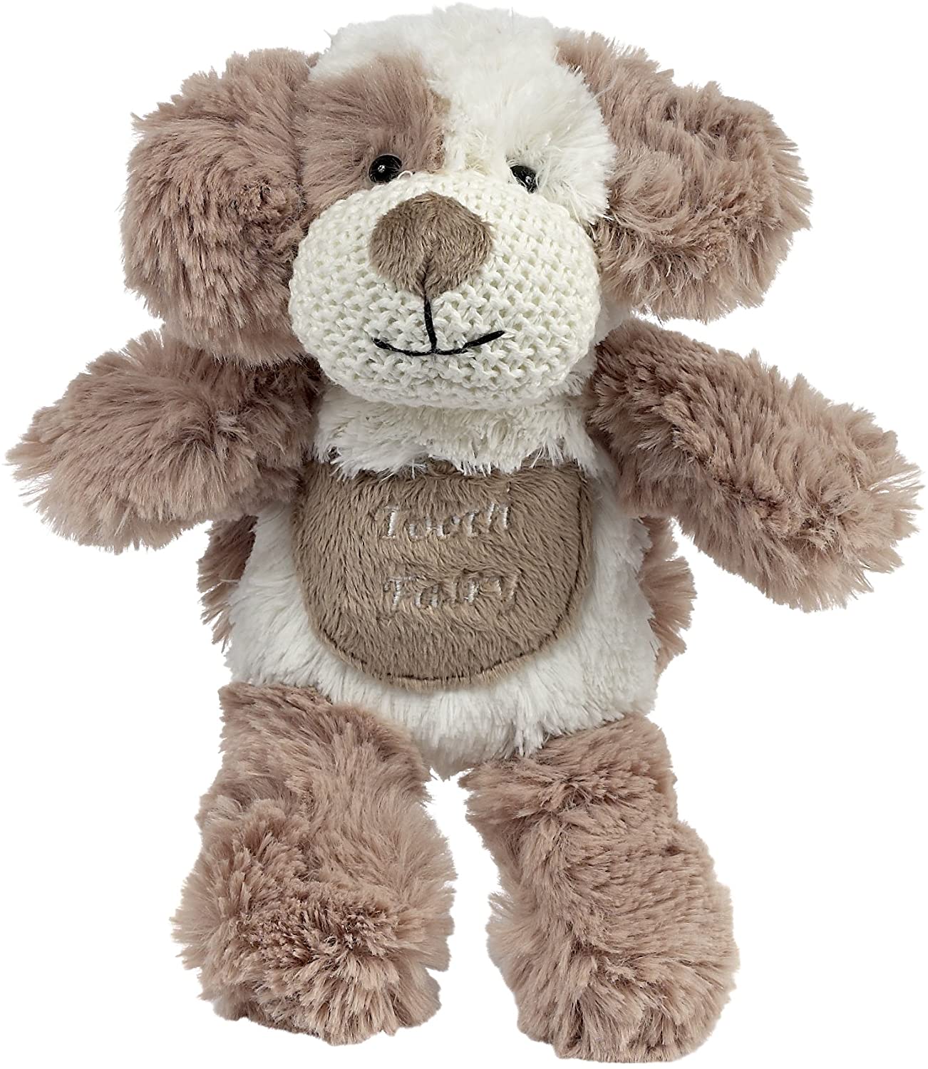 max the puppy tooth fairy plush animal on a white background