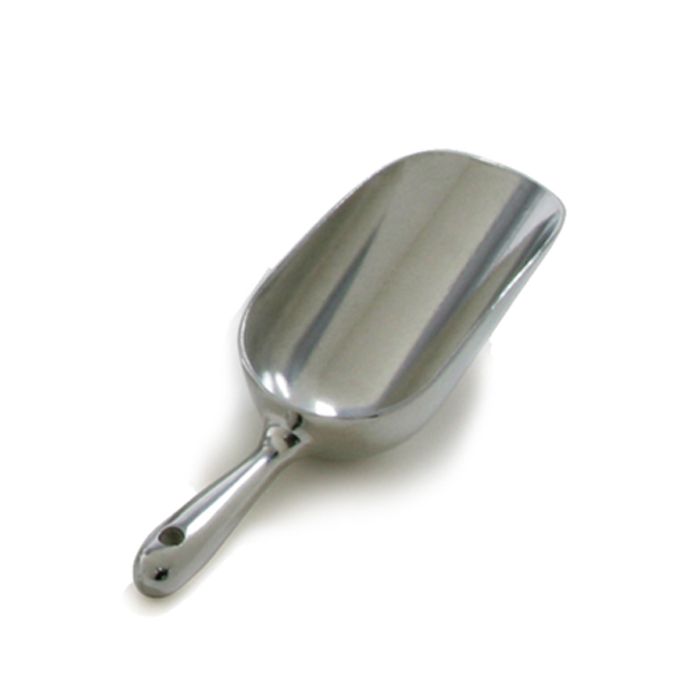 aluminum scoop.