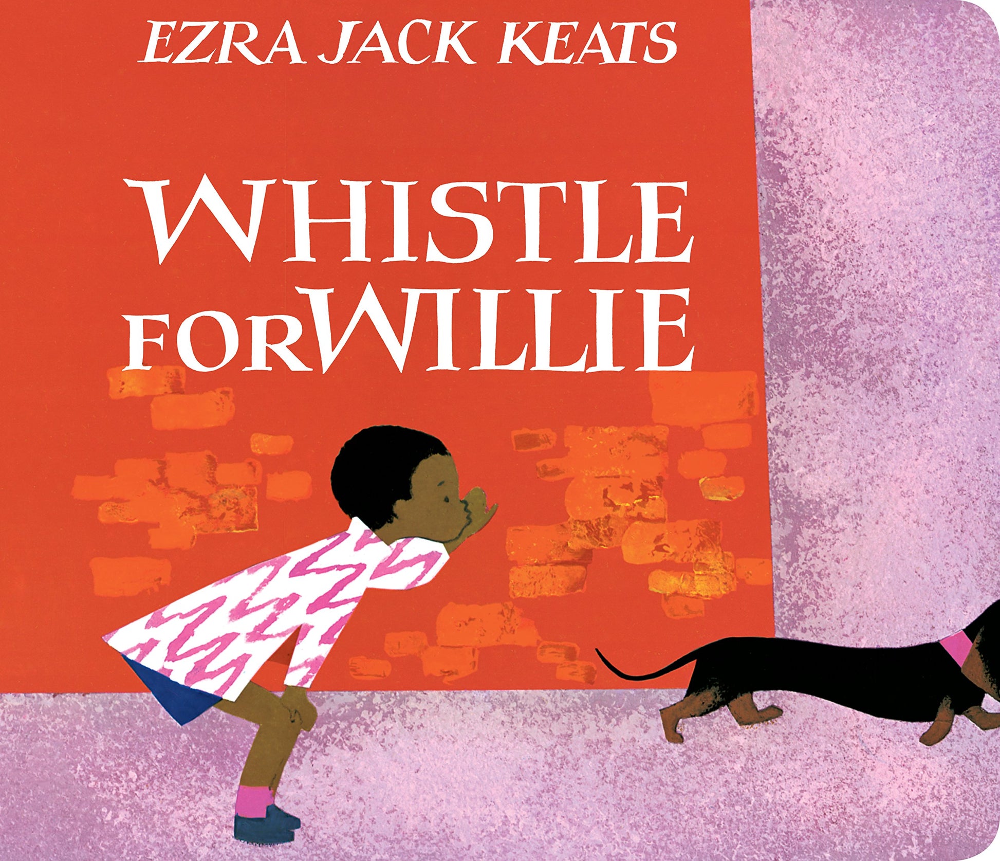 cover of book with illustration of a child whistling at a dog, title, and authors name