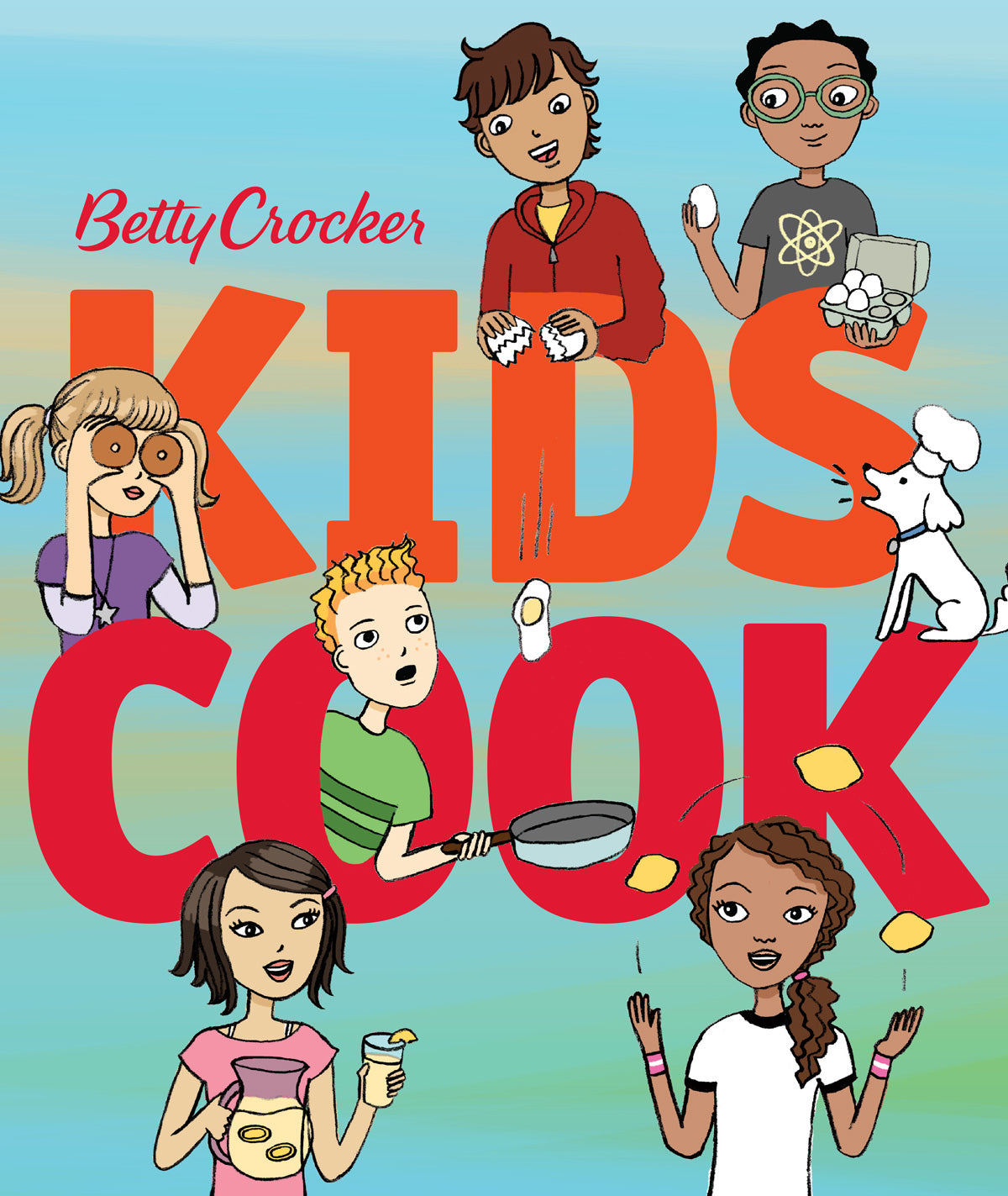 front of book with illustration of kids cooking and the title
