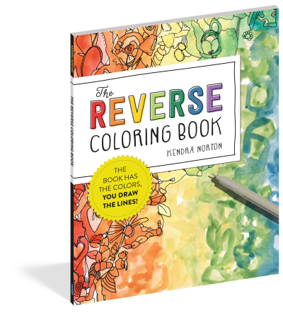 front cover of book has water colors in blue, green, orange, and red, title, and illustrator's name