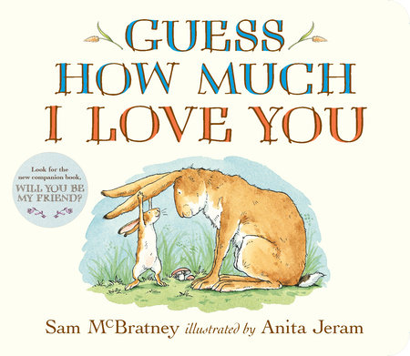 front cover of book has illustration of a adult rabbit with a baby rabbit hanging from the ears, title, authors name, and illustrators name