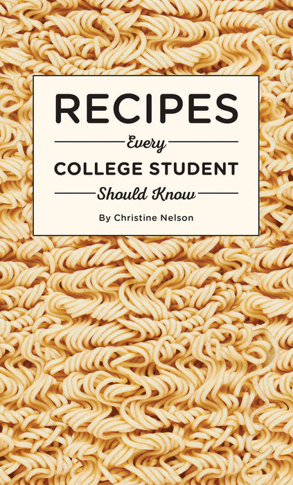 front cover of book is a picture of uncooked ramen noodles, title and authors name
