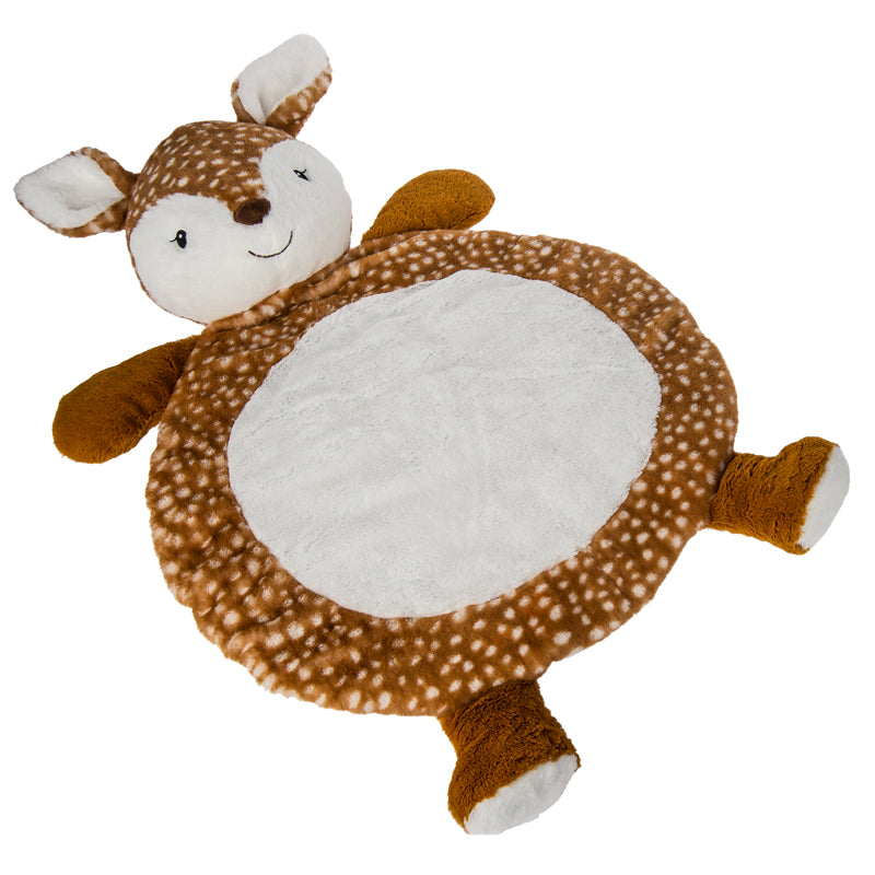 amber fawn baby mat on a white background