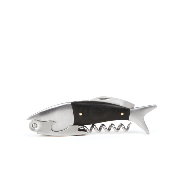fish corkscrew displayed closed on a white background