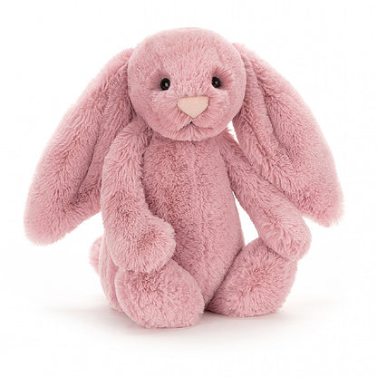 front view of the tulip pink bashful bunny on a white background