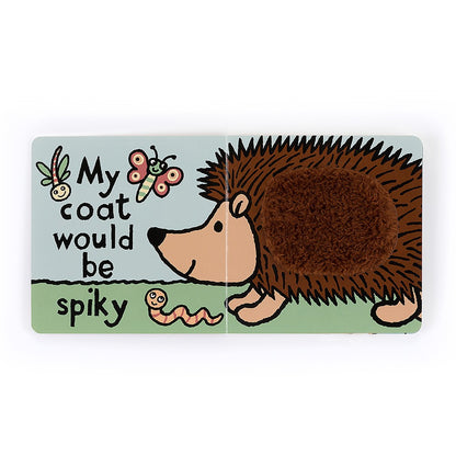 illustration of if i were a hedgehog board book on a white background