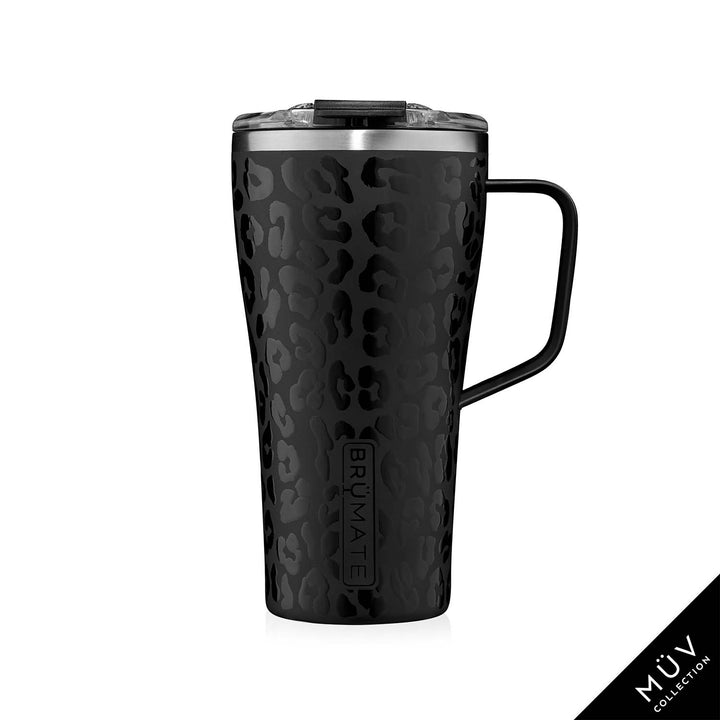 onyx leopard 22 ounce toddy on a white background