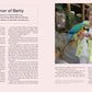 last set of pages filled with text and a photo of betty white holding a parate 